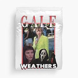 Gale Weathers Scream Tribute T-Shirt For Horror Fans Duvet Cover