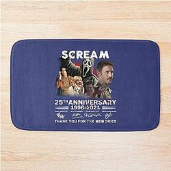 Scream Movie 25th Anniversary Cast Signed Sidney Gale Weathers Dwight Vintage Bath Mat