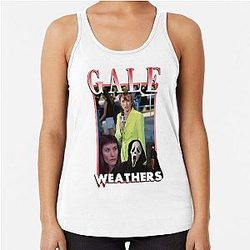 Gale Weathers Scream Tribute Funny Racerback Tank Top
