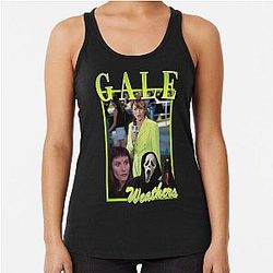 Gale Weathers Scream Movie Art T-Shirt For Fans, Gift Racerback Tank Top