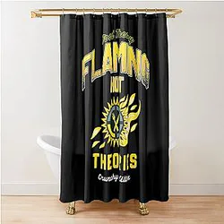 Game Theory Flaming Hot Shower Curtain