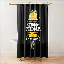 Game Theory Flaming Hot Shower Curtain