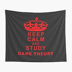 Keep Calm and Study Game Theory Tapestry
