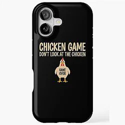 Chicken Game Theory Design Funny iPhone Tough Case