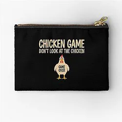 Chicken Game Theory Design Funny Zipper Pouch