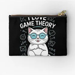 I love Math and Cats - Game Theory Pouch