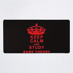 Keep Calm and Study Game Theory Gift Ideas Desk Mat