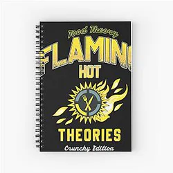 Game Theory Flaming Hot Spiral Notebook