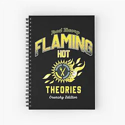 Game Theory Flaming Hot Spiral Notebook