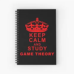 Keep Calm and Study Game Theory Spiral Notebook
