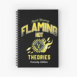 Game Theory Flaming Hot Spiral Notebook