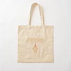 Chicken Game Theory Design Funny Cotton Tote Bag