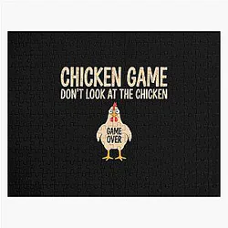 Chicken Game Theory Design Funny Jigsaw Puzzle