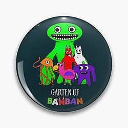 Garden of Banana Characters Pin