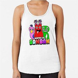 Garden of Banban Characters Roblox Game Racerback Tank Top