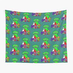 Garden of Banban Characters Tapestry