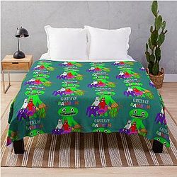 Garden of Bananas Throw Blanket