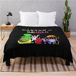 Garten of Banban Characters Throw Blanket