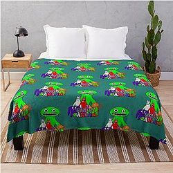 Garden of Banban Characters Throw Blanket