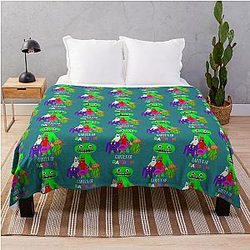 Garden of Banana Characters Active Throw Blanket