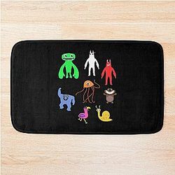 Cute Garden of Banban Characters bath mat