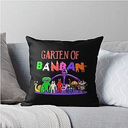 Garden of Banban Characters Throw Pillow