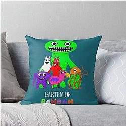 Garden of Banana Characters Active Throw Pillow