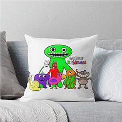 Garden of Banban Group Throw Pillow