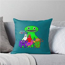 Garden of the Banban Group Throw Pillow