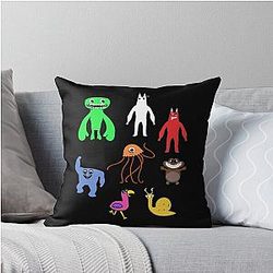 Cute Garden of Banban Characters Throw Pillow