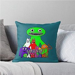 Garten of Banban Characters Throw Pillow