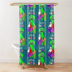 Garden of Banana Characters Active Shower Curtain