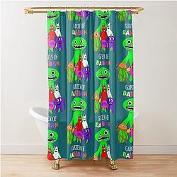 Garden of Banana Characters Shower Curtain