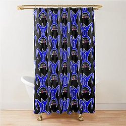 Nab Garten of Banban Logo and Characters Horror games 2023 Shower Curtain
