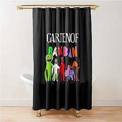 Garden of Banban Characters Shower Curtain