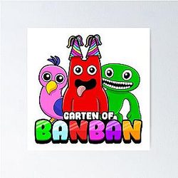 Garden of Banban Characters Roblox Game Poster