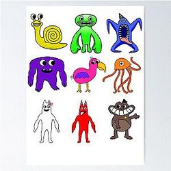 Garden of Banban Characters Poster