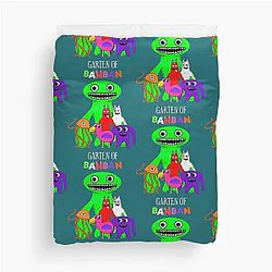 Garden of Banana Characters Active Duvet Cover