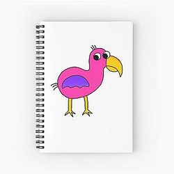 Opila Bird Garden of Banban Funny Bird Spiral Notebook