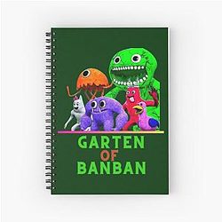 Garden of Characters Spiral Notebook