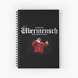 G-DRAGON Übermensch poster 2025 World Tour comeback Big Bang kpop Spiral Notebook
