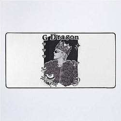 G-Dragon Big Bang Kpop Soloist Black White Collage Design Desk Mat
