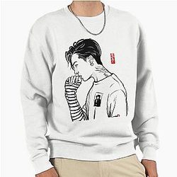G-Dragon Illustration Style Pullover Sweatshirt