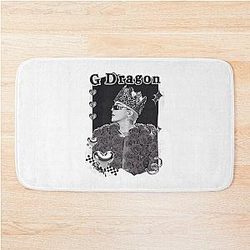 G-Dragon K-pop Soloist from Big Bang Black Collage Design Bath Mat