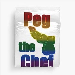 Pig the Chef! Dragon Full Rainbow Duvet Cover
