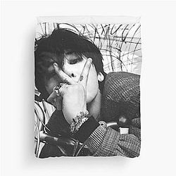 G-DRAGON Übermensch black and white poster 2025 World Tour comeback Big Bang Kpop Group Duvet Cover