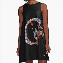 Dragon Letter A-Line Dress