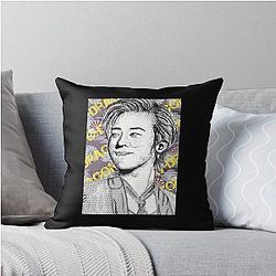 Stipple G Dragon Tank Throw Pillow