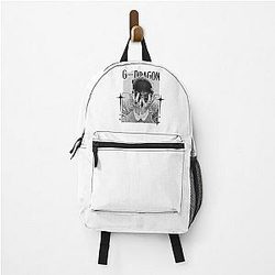 G-Dragon Kpop Soloist from Big Bang Monochrome Classic Design Collage Backpack