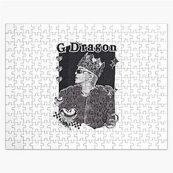 G-Dragon K-pop Soloist from Big Bang Black Collage Design Jigsaw Puzzle
